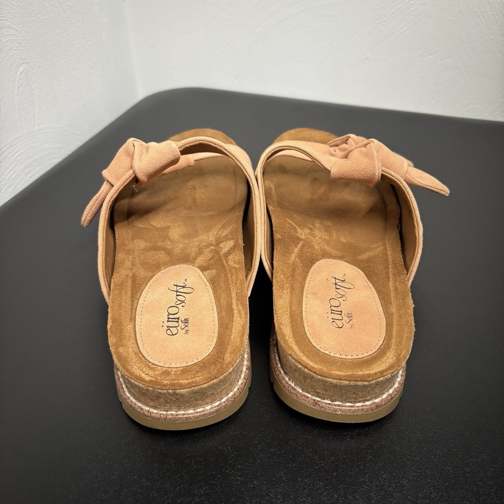 Eurosoft Women's Golden Light Pink Slide Sandals Size 10M Slip On Comfy‎ Casual - Picture 4 of 9